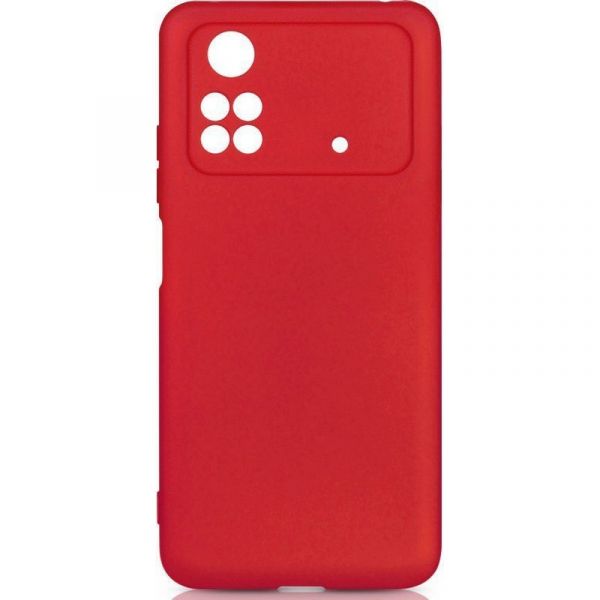 Чехол (клип-кейс) DF poCase-03 [pocase-03 (red)] для Poco M4 Pro (4G), красный